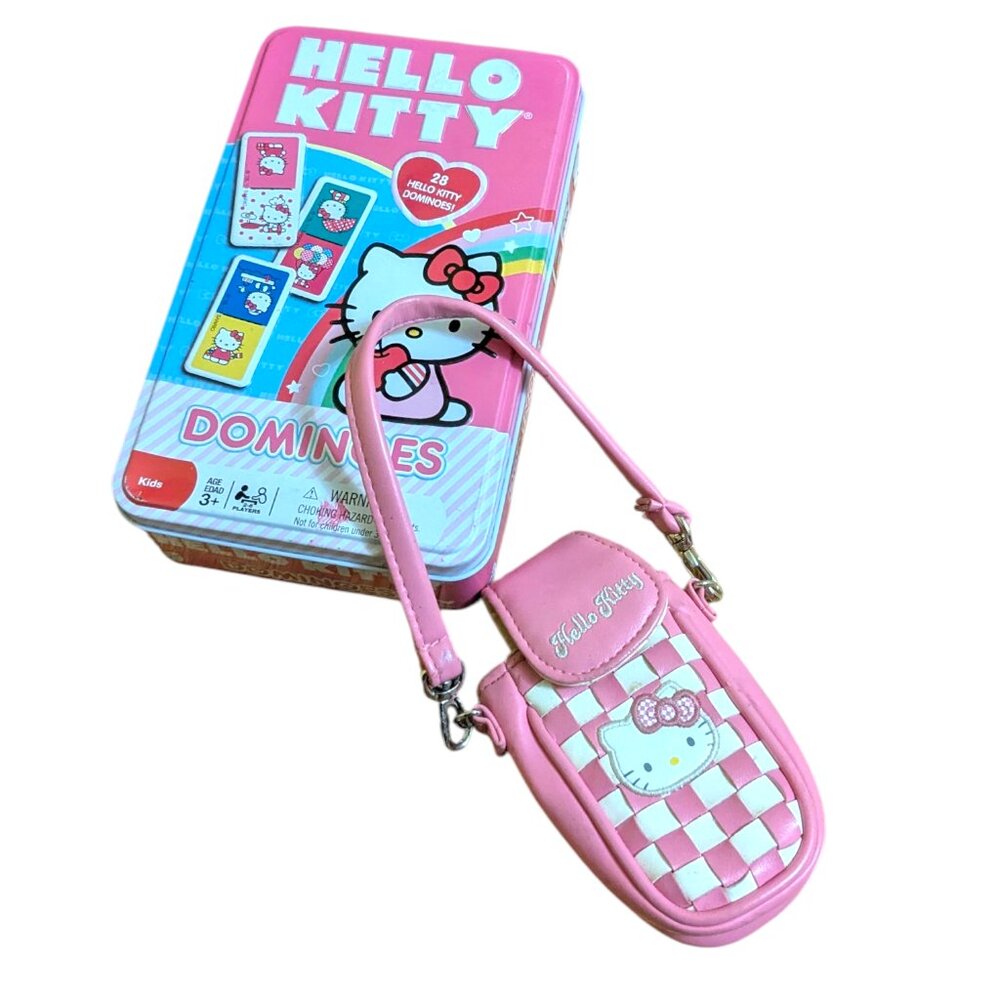 2007 Hello Kitty Sanrio mini purse Vintage,precious Barbie RARE & HK Tin Bundle